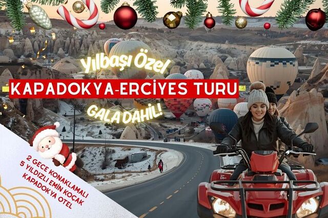 Yılbaşı Özel Kapadokya Erciyes Kayak Merkezi Turu (Gala Dahil)